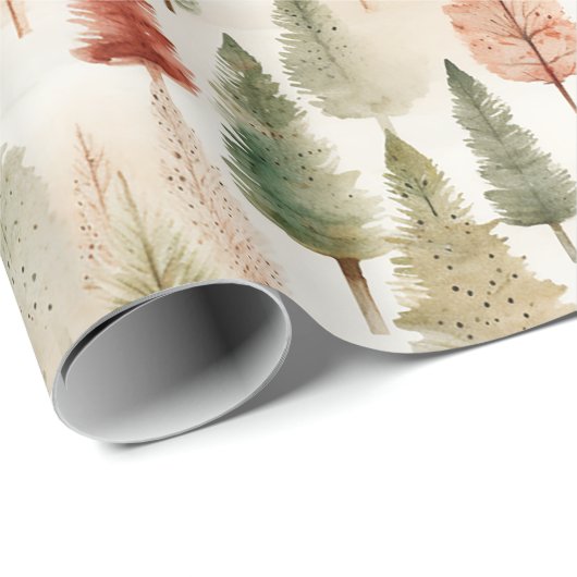 Rustic Forest of Trees  Cadeaupapier (Rol Hoek)