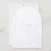 Rustic Forest Pink Garland Barn Wood Wedding Kaart (Achterkant)