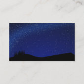 Rustic Forest Starry Night Wedding Carte Rsvp (Dos)