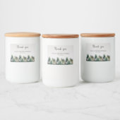Rustic Forest Wedding Voedselcontainer Etiket (Flessen)