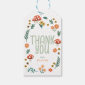 Rustic Forest Woodland Baby shower Dank u Cadeaulabel (Voorkant)