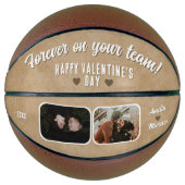 Rustic Forever in je team Valentijns 2 Foto Basketbal (Voorkant)
