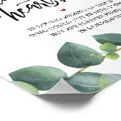 Rustic Forever in ons hart Memorial Sign Poster (Hoek)