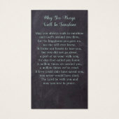 Rustic Foto Eucalyptus Memorial Prayer Kaart (Achterkant)