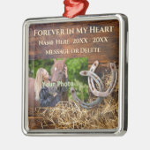 Rustic FOTO Persoonlijk, Horse Memorial Ornament (Links)