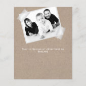 Rustic Foto Vakanties Jaaroverzicht Kraft-Uitzicht (Achterkant)