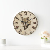 Rustic Fox Wall Clock Grote Klok (Huis)