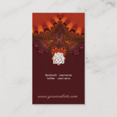 Rustic Fractal Elegance Visitekaartje (Achterkant)