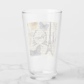 rustic french country scripts paris eiffel tower glas (Achterkant)