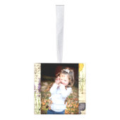 rustic french country scripts paris eiffel tower kubus ornament (Rechts)