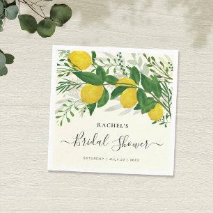 Rustic Fresh Lemon Paper Napkin Servet