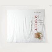 Rustic Fresh van de markt Vrijgezellenfeest achter Wandkleed (Voorkant (horizontaal))