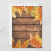 Rustic Friendsgiving Dinner Invitation Kaart (Achterkant)