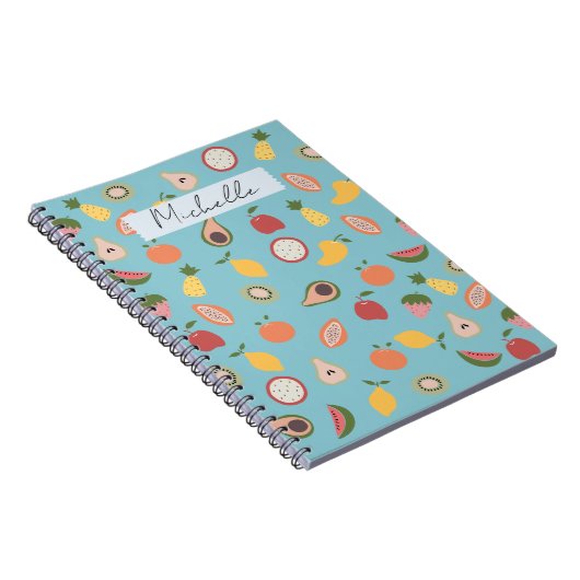 Rustic Fruits Pattern Notitieboek (Rechterzijde)