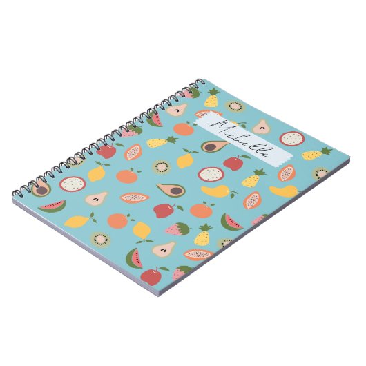 Rustic Fruits Pattern Notitieboek (Linkerzijde)