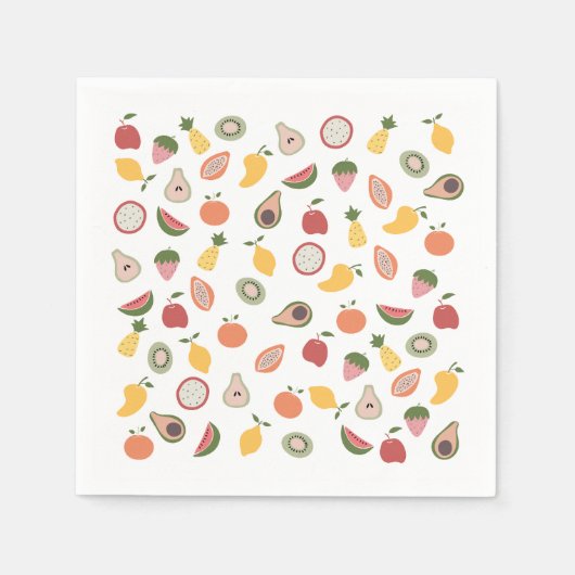 Rustic Fruits Pattern Servet (Voorkant)
