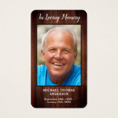 Rustic Funeral Photo carte de prière (Devant)