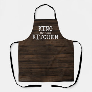 Rustic Funny King of the Kitchen Schort