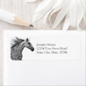 Rustic Galloping Andalusiaanse paarden Etiket (Insitu)