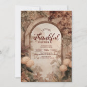 Rustic Garden Arch Thanksgiving Diner Kaart (Voorkant)