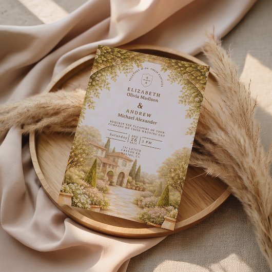 Rustic Garden Estate Wedding Kaart