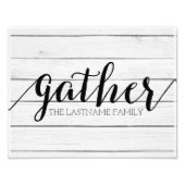 Rustic Gather - Verzendhout met aangepaste reeks Foto Afdruk (Voorkant)