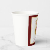 Rustic Geef Bedankt Harvest Basket Thanksgiving Papieren Bekers (Rechts)