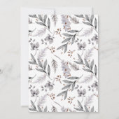 Rustic Geometric Kerstmis Greenery Foto Lijst Feestdagenkaart (Achterkant)