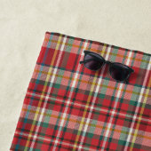 Rustic geplakt monogram met de naam Rode ventilati Strandlaken (In situ)