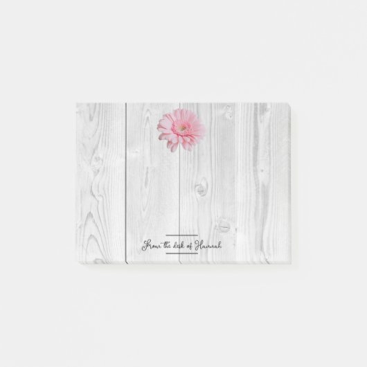 Rustic Gerber Daisy Personalized Notes (Voorkant)
