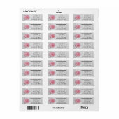 Rustic Gerber Daisy Return Address Label (Full Sheet)