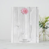 Rustic Gerber Daisy - Speciaal papierblad (Staand voorkant)