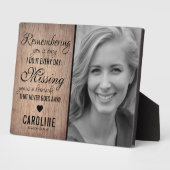 Rustic Gezinsherdenking | Foto-herinnering Fotoplaat (Zijkant)