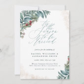Rustic Glitter Greenery is het zegsverband Kaart (Voorkant)