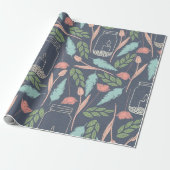 Rustic Glow Spring Wrapping Paper Cadeaupapier (Uitgerold)