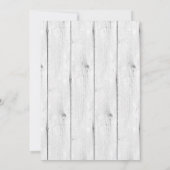 Rustic Gold Antler | Elegant Wedding Kaart (Achterkant)