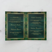 Rustic Gold Emerald Green Damask Muslim Wedding (Binnen)