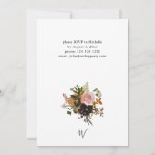 Rustic Gold Fall Floral Friendsgiving Invitation (Dos)