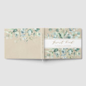 Rustic Gold Green Botanical Wedding Gastenboek (Volledig)