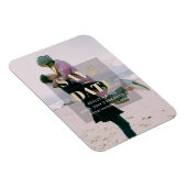 Rustic Gold Modern Minimalist Photo Save the Date Magneet (Rechterzijde)