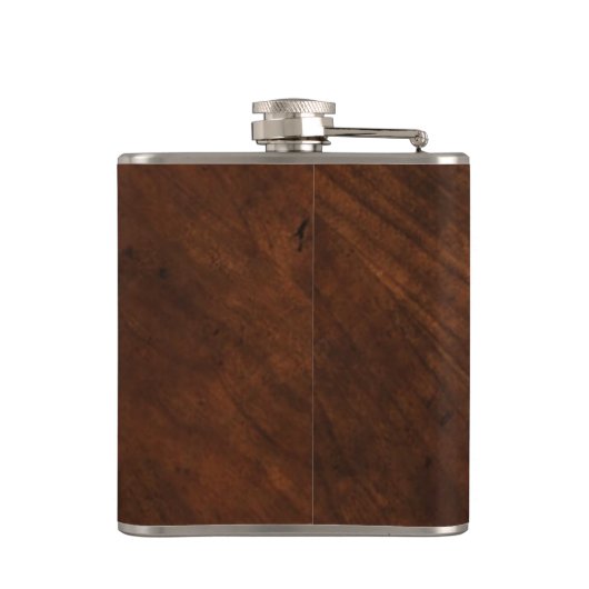 Rustic Gold Monogram Groomsman Heupfles (Achterkant)