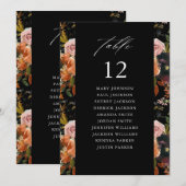 Rustic Gold, Paarse B2 Tafelnummer Zitenkaart (Voorkant / Achterkant)