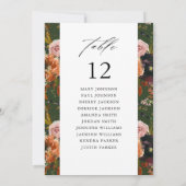 Rustic Gold, Paarse GRE Tafelnummer Zitenkaart (Achterkant)