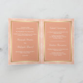 Rustic Gold pasta Peach Damask Muslim Wedding (Binnen)