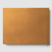 Rustic Gold Typography Earth Tone Fall Wedding Gastenboek (Achterkant)