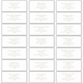 Rustic Gold Typography Guest Adresetiketten Sticker (Voorkant)