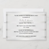 Rustic Golden Hoefijzers Silver Wht H Bachelorette Kaart (Achterkant)