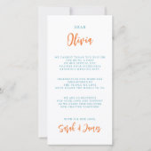 Rustic Golden Wheat Sunlit Country Road Summer Bedankkaart (Achterkant)