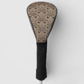 Rustic Golfclub Spelernaam Golfheadcover (Voorkant)
