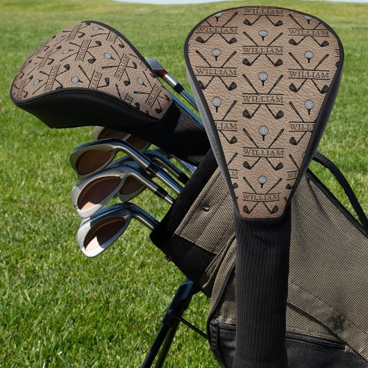 Rustic Golfclub Spelernaam Golfheadcover